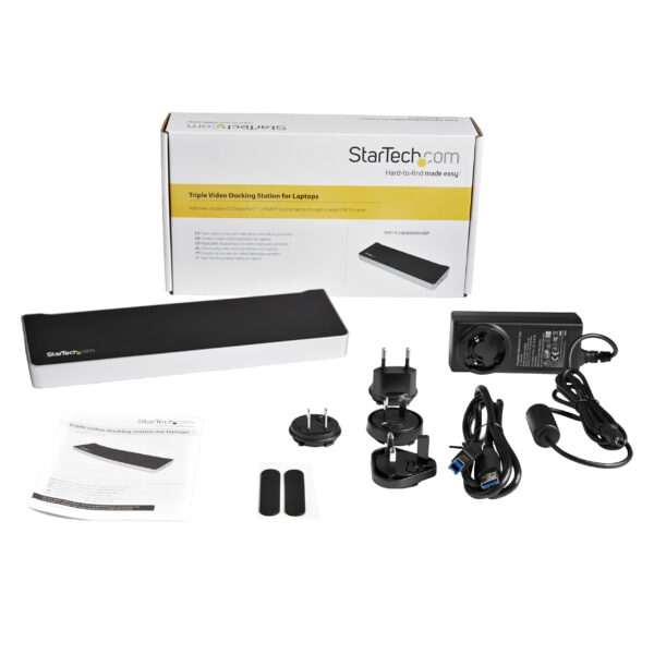 StarTech.com Triple-Monitor USB 3.0 Docking Station - 1x HDMI - 2x