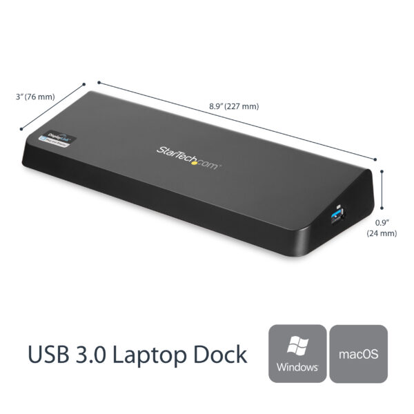 StarTech.com USB 3.0 Docking Station Dual Monitor with HDMI & 4K StarTech.com USB 3.0 Docking Station Dual Monitor with HDMI & 4K