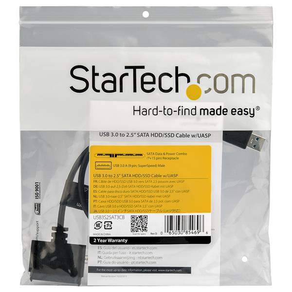 StarTech.com SATA to USB Cable with UASP StarTech.com SATA to USB Cable with UASP