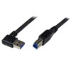 StarTech.com 1m Black SuperSpeed USB 3.0 Cable - Right Angle A to B
