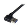 StarTech.com 1m Black SuperSpeed USB 3.0 Cable - Right Angle A to B