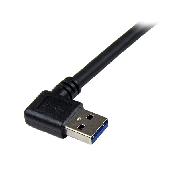 StarTech.com 1m Black SuperSpeed USB 3.0 Cable - Right Angle A to B