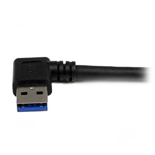 StarTech.com 1m Black SuperSpeed USB 3.0 Cable - Right Angle A to B