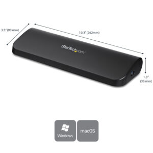 StarTech.com Dual-Monitor USB 3.0 Docking Station with HDMI & StarTech.com Dual-Monitor USB 3.0 Docking Station with HDMI &