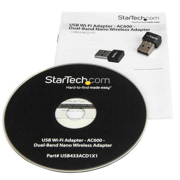StarTech.com USB Wi-Fi Adapter - AC600 - Dual-Band Nano Wireless StarTech.com USB Wi-Fi Adapter - AC600 - Dual-Band Nano Wireless