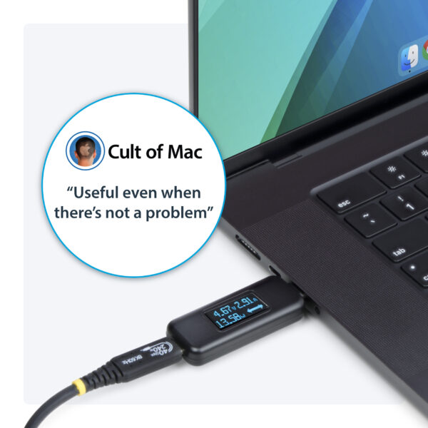 StarTech.com USB-C Power Tester, Digital Multimeter, Bi-Directional StarTech.com USB-C Power Tester, Digital Multimeter, Bi-Directional