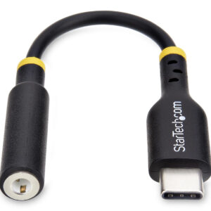 StarTech.com 5in (12.7cm) USB-C to 3.5mm TRRS Headphone/Headset Jack StarTech.com 5in (12.7cm) USB-C to 3.5mm TRRS Headphone/Headset Jack