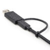 StarTech.com 3ft (1m) USB-C Cable with USB-A Adapter Dongle - Hybrid