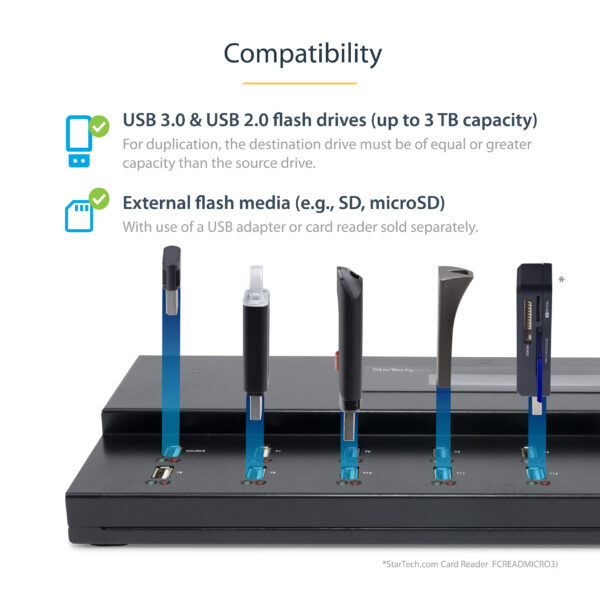 StarTech.com Standalone 1 to 15 USB Thumb Drive Duplicator and