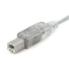 StarTech.com 10 ft Transparent USB 2.0 Cable - A to B StarTech.com 10 ft Transparent USB 2.0 Cable - A to B