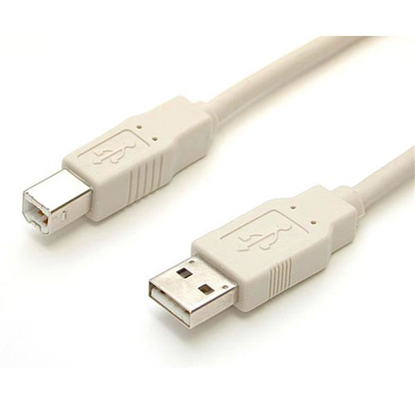 StarTech.com 15 ft Beige A to B USB 2.0 Cable - M/M StarTech.com 10 ft Beige A to B USB 2.0 Cable - M/M