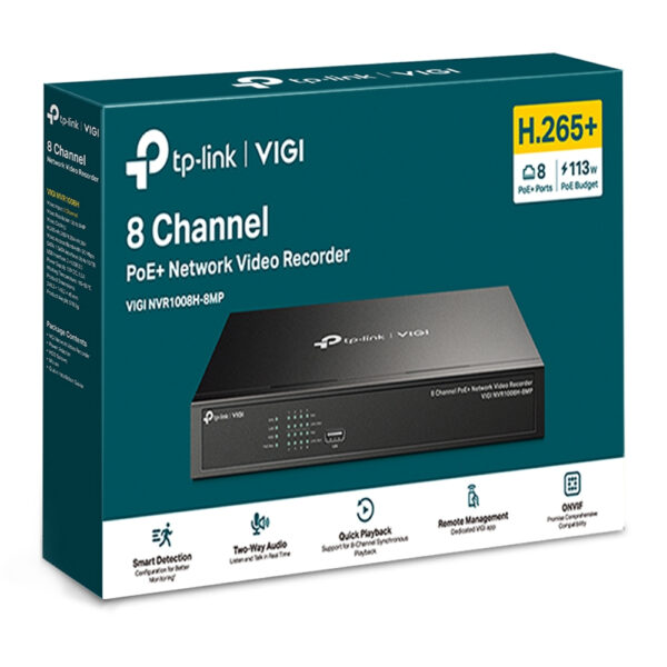 TP-Link VIGI 8 Channel PoE+ Network Video Recorder TP-Link VIGI 8 Channel PoE+ Network Video Recorder