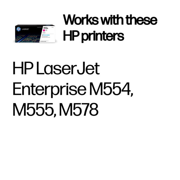HP 212A Magenta Original LaserJet Toner Cartridge HP 212A Magenta Original LaserJet Toner Cartridge
