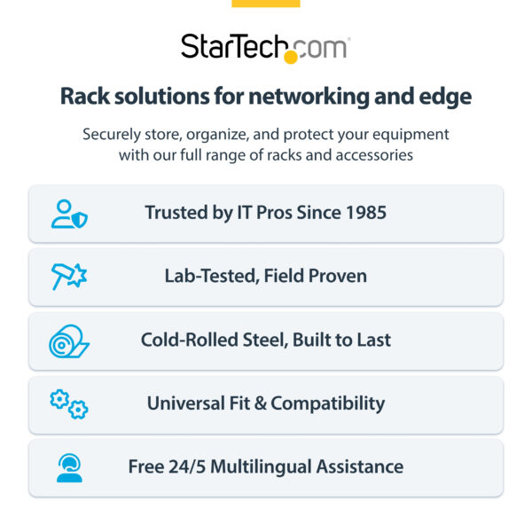 StarTech.com 4U Wall Mount Network Rack - 14 Inch Deep (Low Profile)