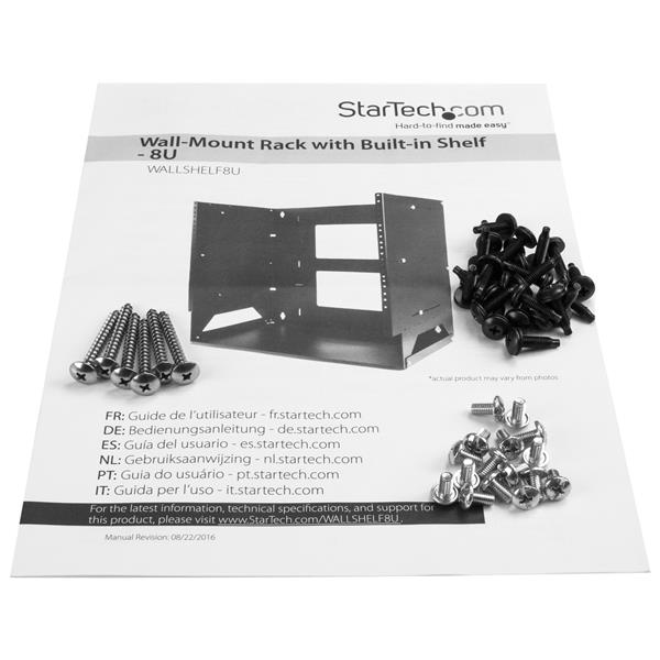 StarTech.com Wall-Mount Server Rack with Built-in Shelf - Solid Steel StarTech.com Wall-Mount Server Rack with Built-in Shelf - Solid Steel