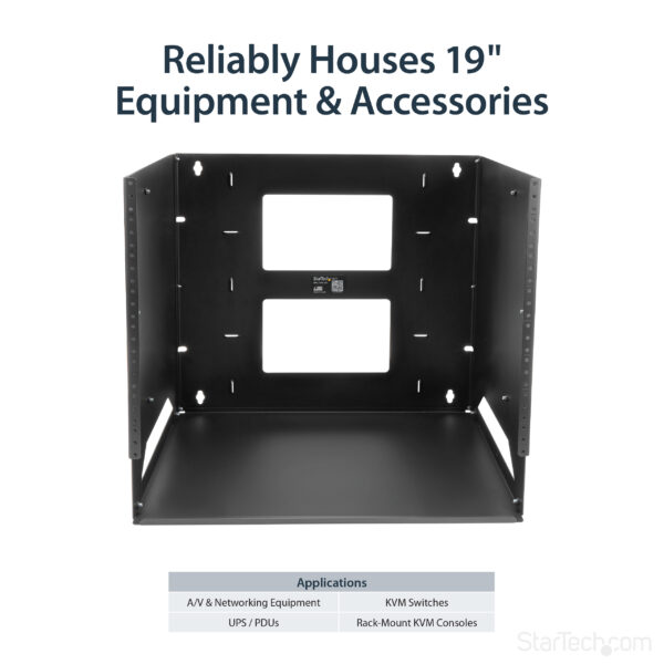 StarTech.com Wall-Mount Server Rack with Built-in Shelf - Solid Steel StarTech.com Wall-Mount Server Rack with Built-in Shelf - Solid Steel