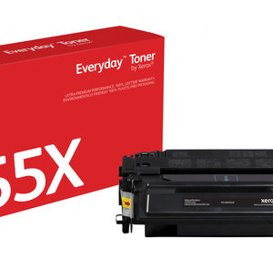 Everyday™ Black Toner by Xerox compatible with HP 55X (CE255X), High Everyday™ Black Toner by Xerox compatible with HP 55X (CE255X), High