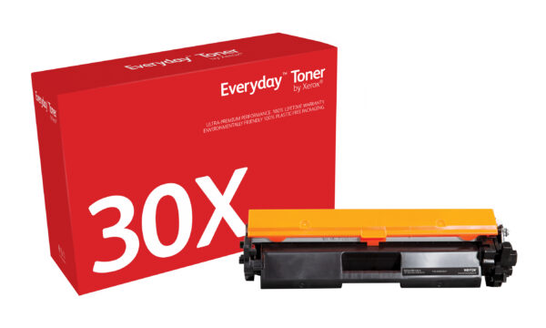 Everyday™ Black Toner by Xerox compatible with HP 30X (CF230X), High