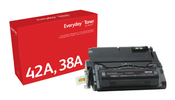 Everyday™ Black Toner by Xerox compatible with HP 38A (Q5942A