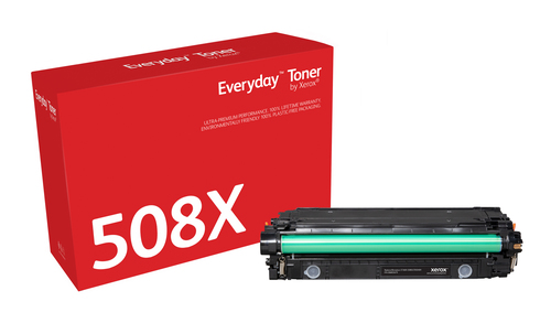 Everyday™ Black Toner by Xerox compatible with HP 508X (CF360X), High