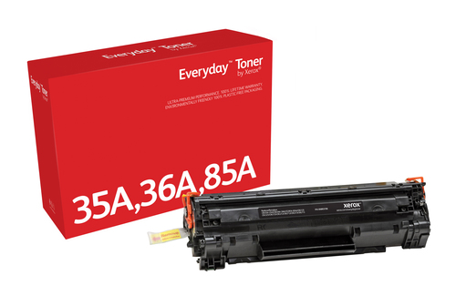 Everyday™ Black Toner by Xerox compatible with HP 35A 36A 85A