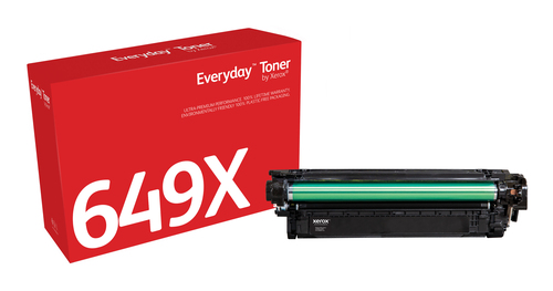 Everyday™ Black Toner by Xerox compatible with HP 649X (CE260X), High