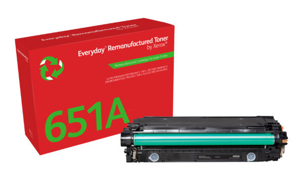 Everyday™ Black Remanufactured Toner by Xerox compatible with HP 651A