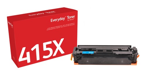 Everyday™ Cyan Toner by Xerox compatible with HP 415X (W2031X), High