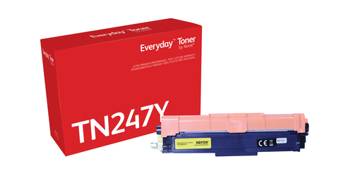 Everyday™ Yellow Toner by Xerox compatible with Brother TN247Y, High