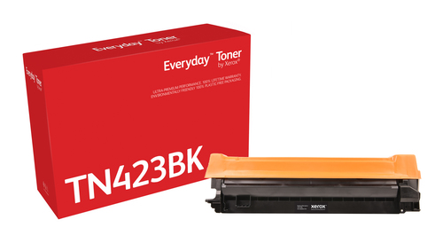 Everyday™ Black Toner by Xerox compatible with Brother TN-423BK, High