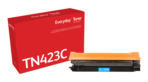 Everyday™ Cyan Toner by Xerox compatible with Brother TN-423C, High