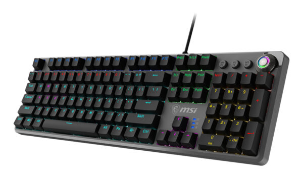 MSI FORGE GK310 RED UK keyboard Gaming USB QWERTY UK International Black