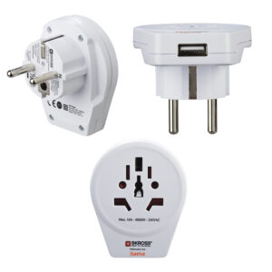 101280322_9288234796.jpg Hama World to Europe USB power plug adapter Universal White