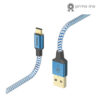 101406839_1622007367.jpg Hama Reflective USB cable USB 2.0 1.5 m USB A USB C 0.48 Gbit/s Blue