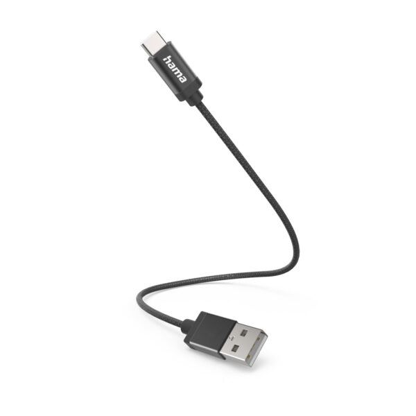 101407417_9415917795.jpg Hama 00201600 USB cable USB 2.0 0.2 m USB A USB C 0.48 Gbit/s Black