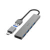 102152220_2285805340-1.jpg Hama 00200141 interface hub USB 3.2 Gen 1 (3.1 Gen 1) Type-A 5000 Mbit/s Grey