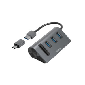 104749642_6548591499.jpg Hama 00200140 laptop dock/port replicator USB 3.2 Gen 1 (3.1 Gen 1) Type-A Anthracite, Black