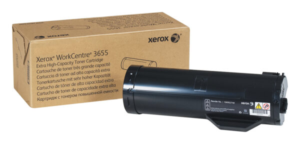 Xerox Genuine WorkCentre® 3655/3655i Black Extra High capacity Xerox Genuine WorkCentre® 3655/3655i Black Extra High capacity