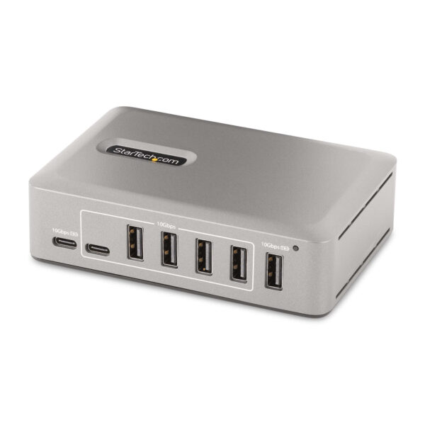 107601963_4816735659.jpg StarTech.com 10-Port USB-C Hub - 8x USB-A/2x USB-C - Self-Powered w/65W Power Supply - USB 3.1 10Gbps - Desktop/Laptop USB Hub w/USB-IF Certified 3ft Locking Cable, USB C Hub - TAA