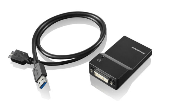 15040918_2115636103-1.jpg Lenovo USB 3.0 - DVI/VGA USB graphics adapter 2048 x 1152 pixels Black