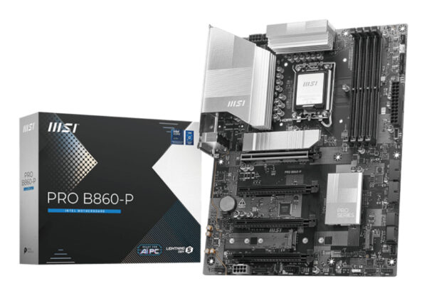 178d5409a4c39b4d9e36935b71ecffd0712d91c5.jpg MSI PRO B860-P motherboard Intel B860 LGA 1851 (Socket V1) ATX