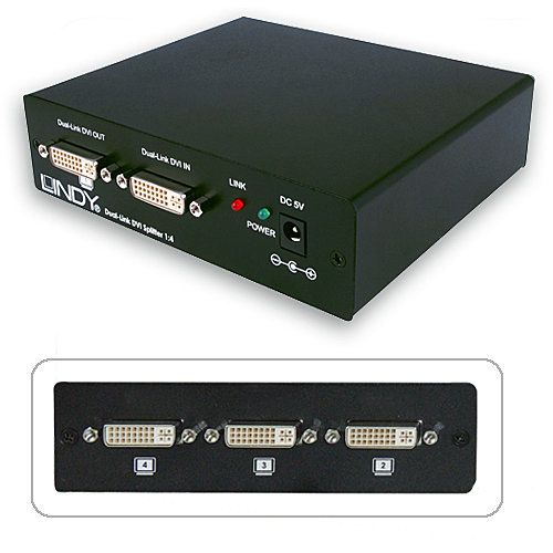 Lindy 4 Port DVI-D Dual Link Splitter