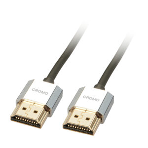 Lindy 1m CROMO Slim High Speed HDMI Cable with Ethernet