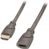 Lindy 0.5m HDMI M/F HDMI cable HDMI Type A (Standard) Black