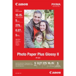 Canon PP-201 Glossy II Photo Paper Plus 10x15cm - 5 Sheets Canon PP-201 Glossy II Photo Paper Plus 10x15cm - 5 Sheets