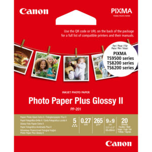 Canon PP-201 Glossy II Photo Paper Plus 3.5 x 3.5” – 20 Sheets Canon PP-201 Glossy II Photo Paper Plus 3.5 x 3.5” – 20 Sheets