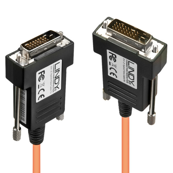 Lindy DVI-D Hybrid Fibre Cable, up to 1920x1200, 70m