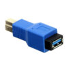 Lindy 71274 cable gender changer USB B USB A Blue