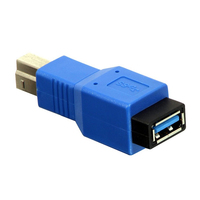 Lindy 71274 cable gender changer USB B USB A Blue