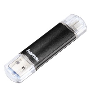 25395354-9879-1.jpg Hama Laeta Twin, 16GB USB flash drive USB Type-A / Micro-USB 3.2 Gen 1 (3.1 Gen 1) Black